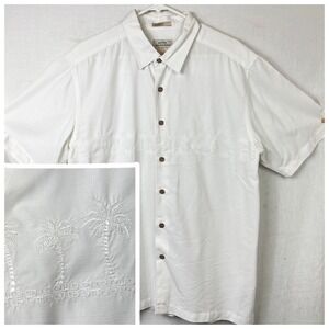 Quicksilver Waterman‎ Collection Button Shirt Sz Medium Oversized Anti Wrinkle